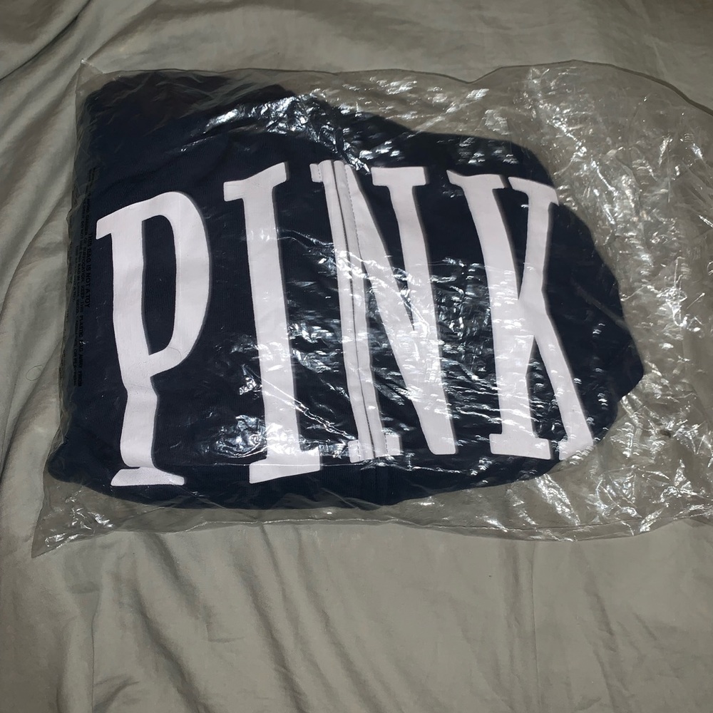 Navy blue pink Victoria secret sweater